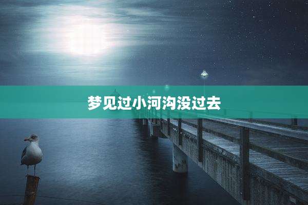 梦见过小河沟没过去