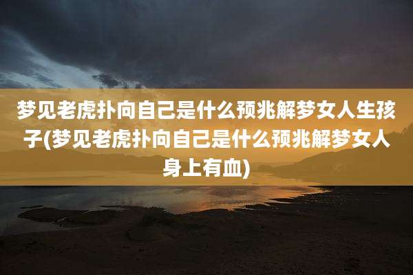 梦见老虎扑向自己是什么预兆解梦女人生孩子(梦见老虎扑向自己是什么预兆解梦女人身上有血)