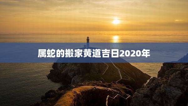 属蛇的搬家黄道吉日2020年