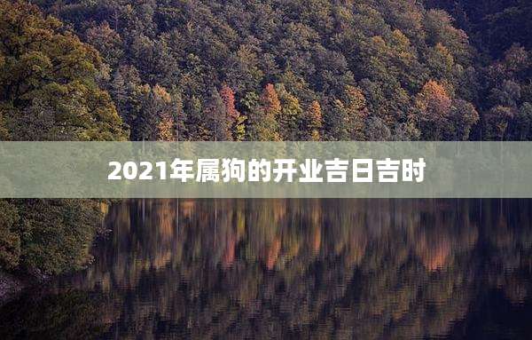 2021年属狗的开业吉日吉时