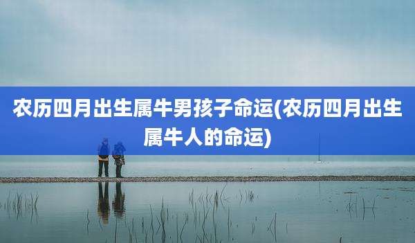 农历四月出生属牛男孩子命运(农历四月出生属牛人的命运)