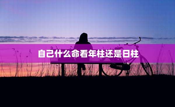自己什么命看年柱还是日柱