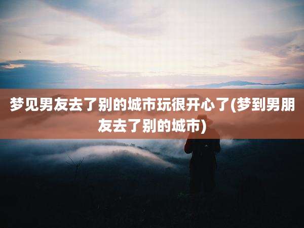 梦见男友去了别的城市玩很开心了(梦到男朋友去了别的城市)