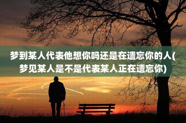 梦到某人代表他想你吗还是在遗忘你的人(梦见某人是不是代表某人正在遗忘你)