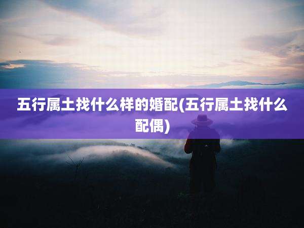 五行属土找什么样的婚配(五行属土找什么配偶)