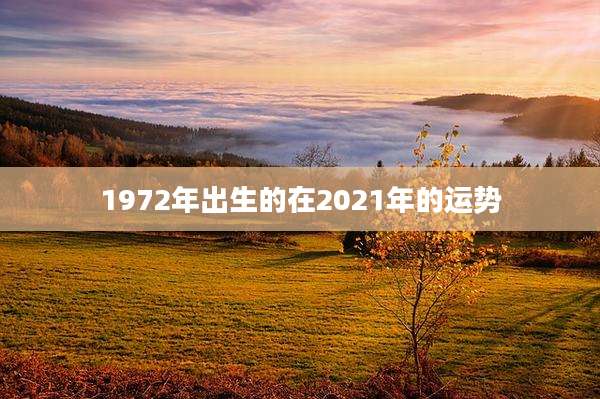 1972年出生的在2021年的运势