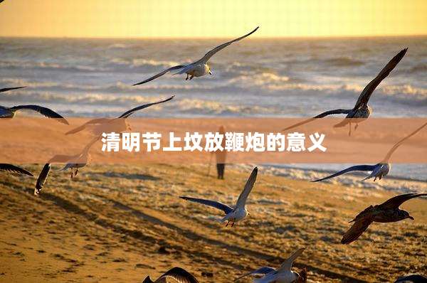 清明节上坟放鞭炮的意义
