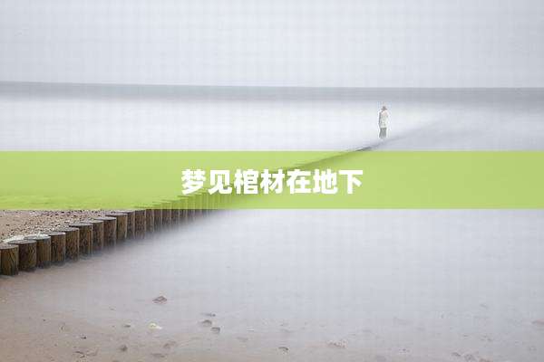 梦见棺材在地下