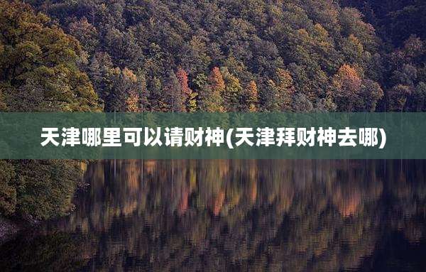 天津哪里可以请财神(天津拜财神去哪)