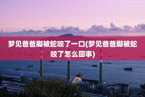 梦见爸爸脚被蛇咬了一口(梦见爸爸脚被蛇咬了怎么回事)