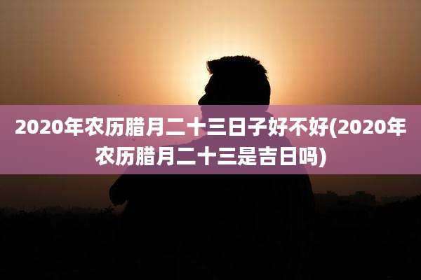2020年农历腊月二十三日子好不好(2020年农历腊月二十三是吉日吗)