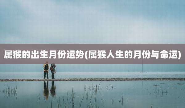 属猴的出生月份运势(属猴人生的月份与命运)