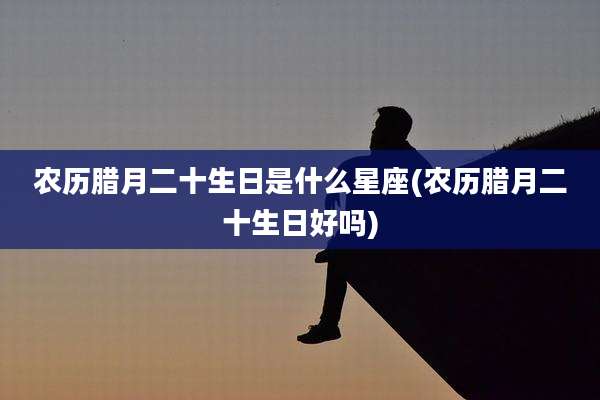 农历腊月二十生日是什么星座(农历腊月二十生日好吗)