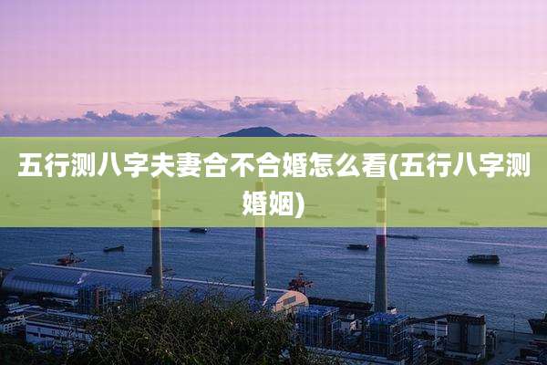五行测八字夫妻合不合婚怎么看(五行八字测婚姻)