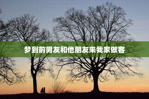 梦到前男友和他朋友来我家做客