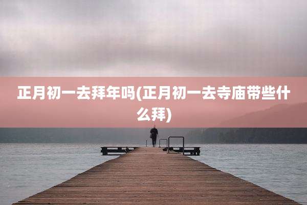 正月初一去拜年吗(正月初一去寺庙带些什么拜)