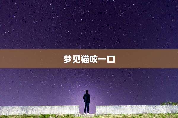梦见猫咬一口
