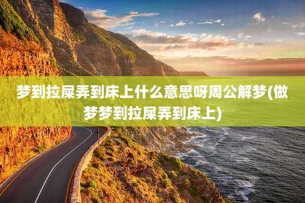 梦到拉屎弄到床上什么意思呀周公解梦(做梦梦到拉屎弄到床上)