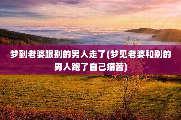 梦到老婆跟别的男人走了(梦见老婆和别的男人跑了自己痛苦)