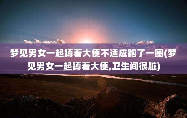 梦见男女一起蹲着大便不适应跑了一圈(梦见男女一起蹲着大便,卫生间很脏)