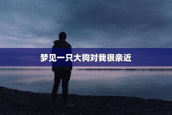 梦见一只大狗对我很亲近