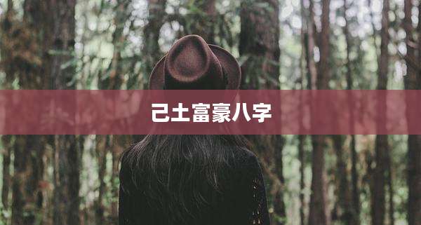 己土富豪八字