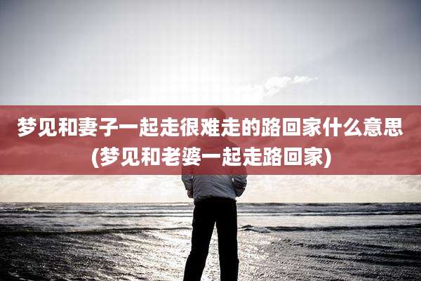梦见和妻子一起走很难走的路回家什么意思(梦见和老婆一起走路回家)