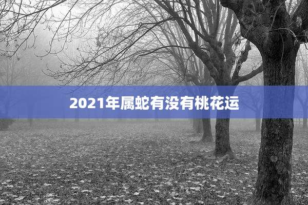 2021年属蛇有没有桃花运