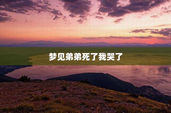 梦见弟弟死了我哭了