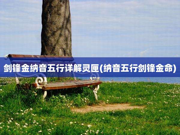 剑锋金纳音五行详解灵匣(纳音五行剑锋金命)