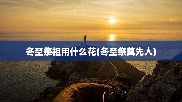 冬至祭祖用什么花(冬至祭奠先人)