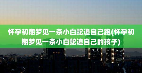 怀孕初期梦见一条小白蛇追自己跑(怀孕初期梦见一条小白蛇追自己的孩子)