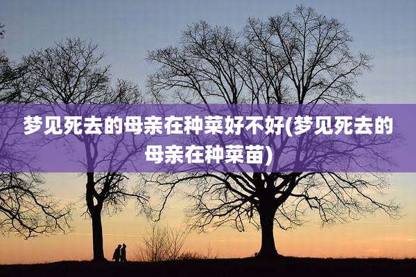 梦见死去的母亲在种菜好不好(梦见死去的母亲在种菜苗)