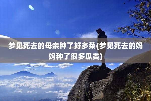 梦见死去的母亲种了好多菜(梦见死去的妈妈种了很多瓜类)
