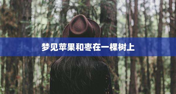 梦见苹果和枣在一棵树上