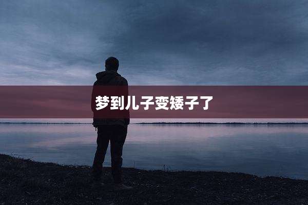 梦到儿子变矮子了