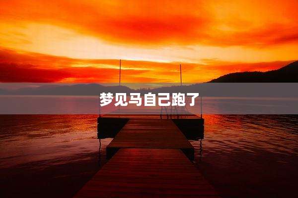 梦见马自己跑了