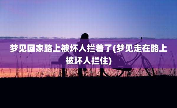 梦见回家路上被坏人拦着了(梦见走在路上被坏人拦住)