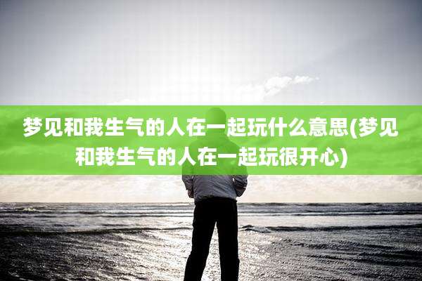 梦见和我生气的人在一起玩什么意思(梦见和我生气的人在一起玩很开心)