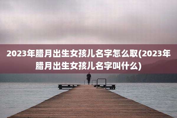 2023年腊月出生女孩儿名字怎么取(2023年腊月出生女孩儿名字叫什么)