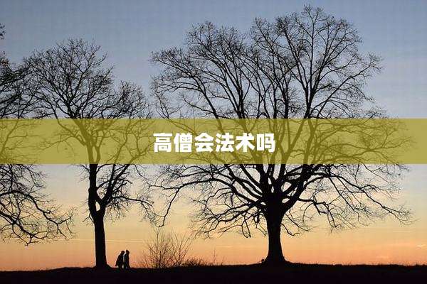 高僧会法术吗