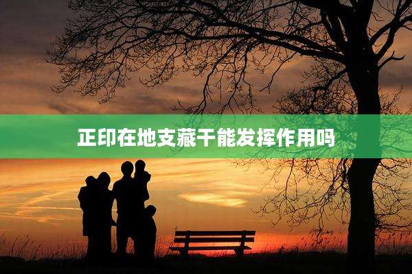 正印在地支藏干能发挥作用吗