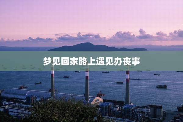 梦见回家路上遇见办丧事