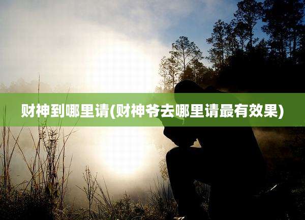 财神到哪里请(财神爷去哪里请最有效果)