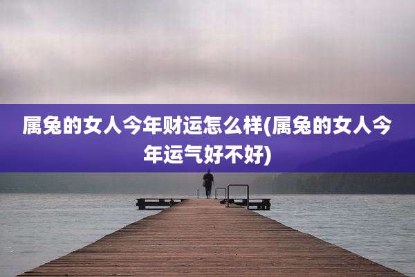 属兔的女人今年财运怎么样(属兔的女人今年运气好不好)