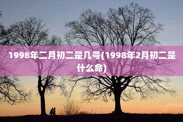 1998年二月初二是几号(1998年2月初二是什么命)