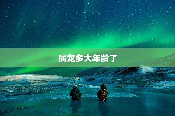 属龙多大年龄了