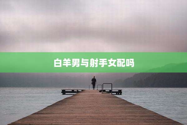 白羊男与射手女配吗