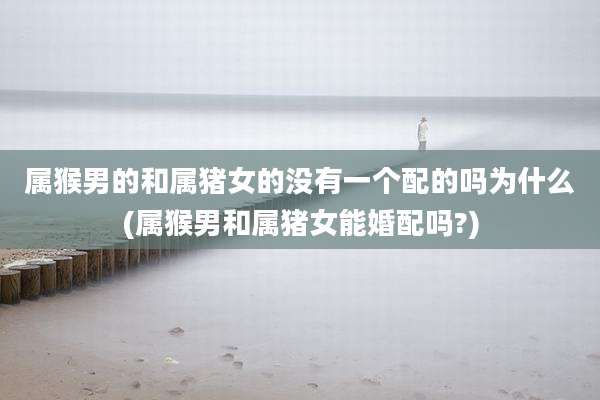 属猴男的和属猪女的没有一个配的吗为什么(属猴男和属猪女能婚配吗?)