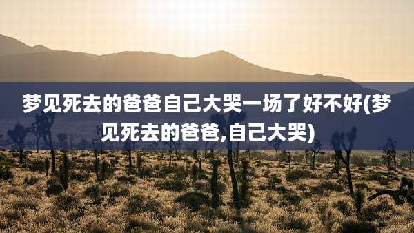梦见死去的爸爸自己大哭一场了好不好(梦见死去的爸爸,自己大哭)